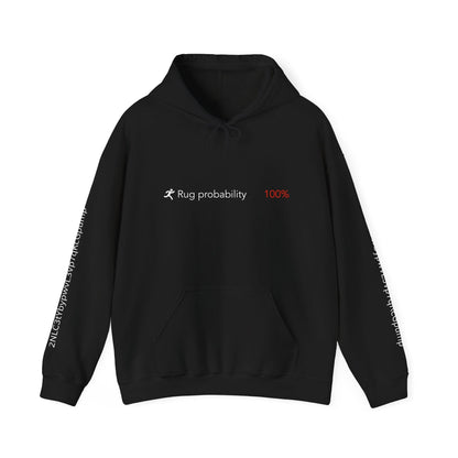 Crypto Unisex Hoodie, Rug Probability 100%, Cotton - CryptoAiShop