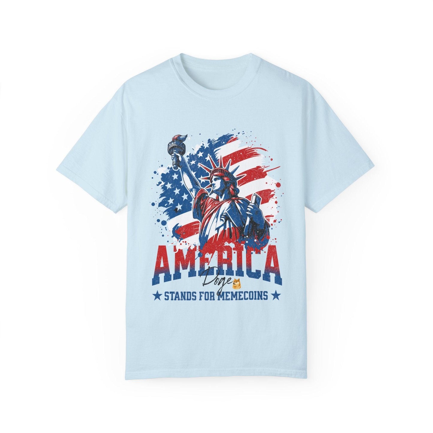 MemeCoin Patriotic Garment-Dyed T-Shirt - CryptoAiShop