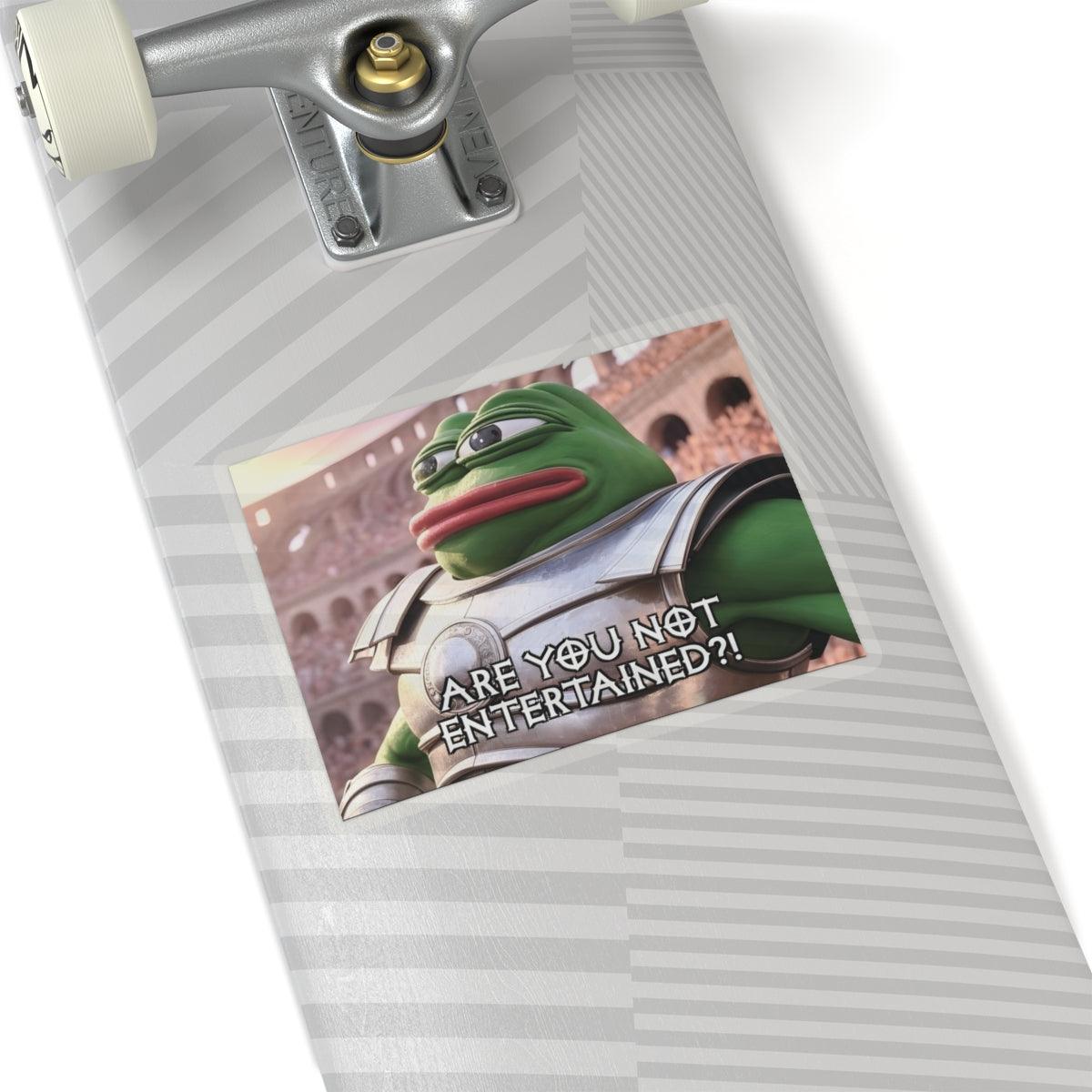 Crypto Sticker, Kekius Maximus Meme Coin, Vinyl - CryptoAiShop