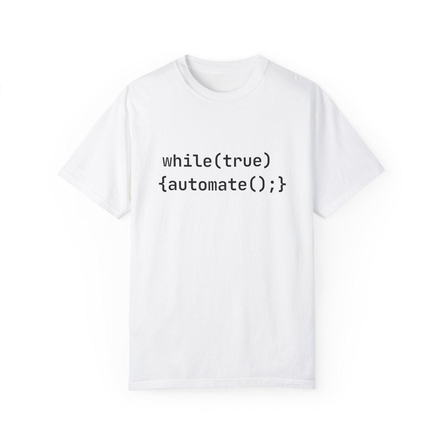 AI Unisex T-Shirt, Automation Code Joke, Cotton - CryptoAiShop