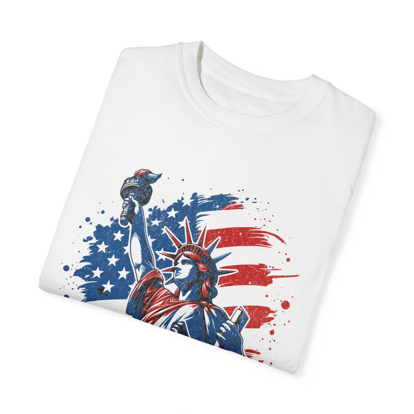 MemeCoin Patriotic Garment-Dyed T-Shirt - CryptoAiShop