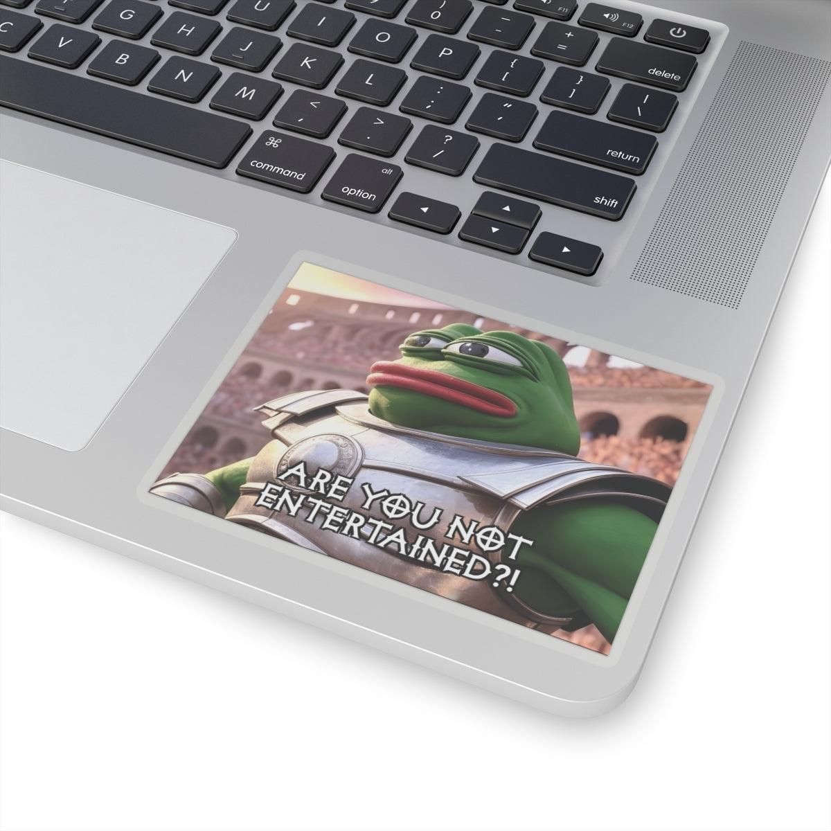 Crypto Sticker, Kekius Maximus Meme Coin, Vinyl - CryptoAiShop