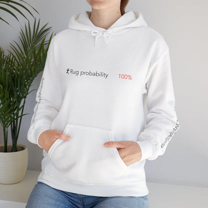 Crypto Unisex Hoodie, Rug Probability 100%, Cotton - CryptoAiShop