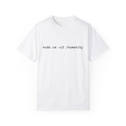 AI Unisex T-Shirt, Dev Humor, Linux Command, Cotton - CryptoAiShop