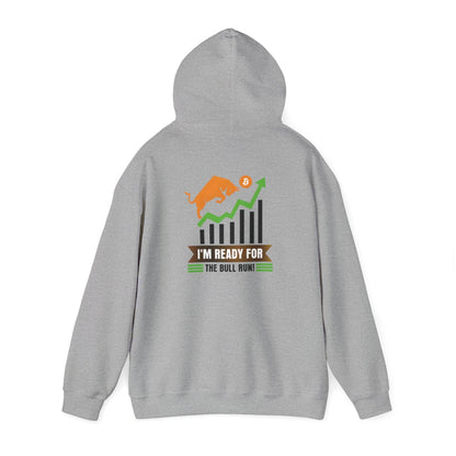 Crypto Unisex Hoodie, Bitcoin Bull Run, Cotton - CryptoAiShop