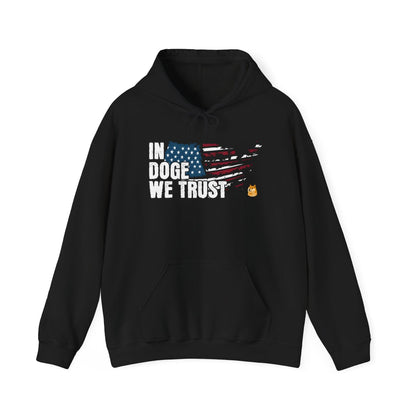 Crypto Unisex Hoodie, In DOGE We Trust, Cotton - CryptoAiShop