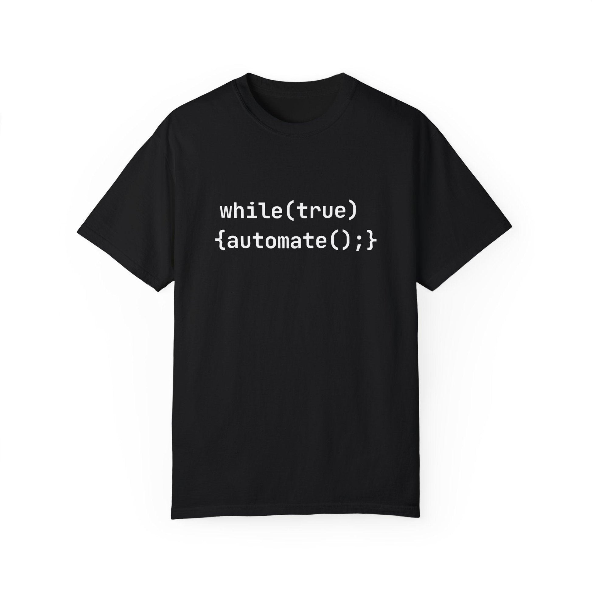 AI Unisex T-Shirt, Automation Code Joke, Cotton - CryptoAiShop